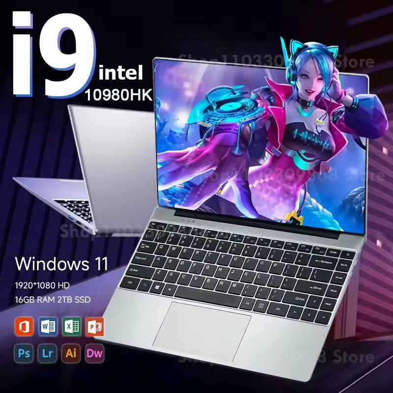 New Arrival Windows 11 I9 Laptop Intel Core I9 10980HK Gaming Laptops 16GB DDR4 1TB SSD Notebook PC Gamer Computer Notebook PC