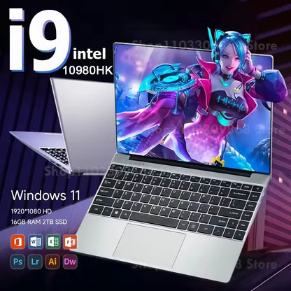 New Arrival Windows 11 I9 Laptop Intel Core I9 10980HK Gaming Laptops 16GB DDR4 1TB SSD Notebook PC Gamer Computer Notebook PC