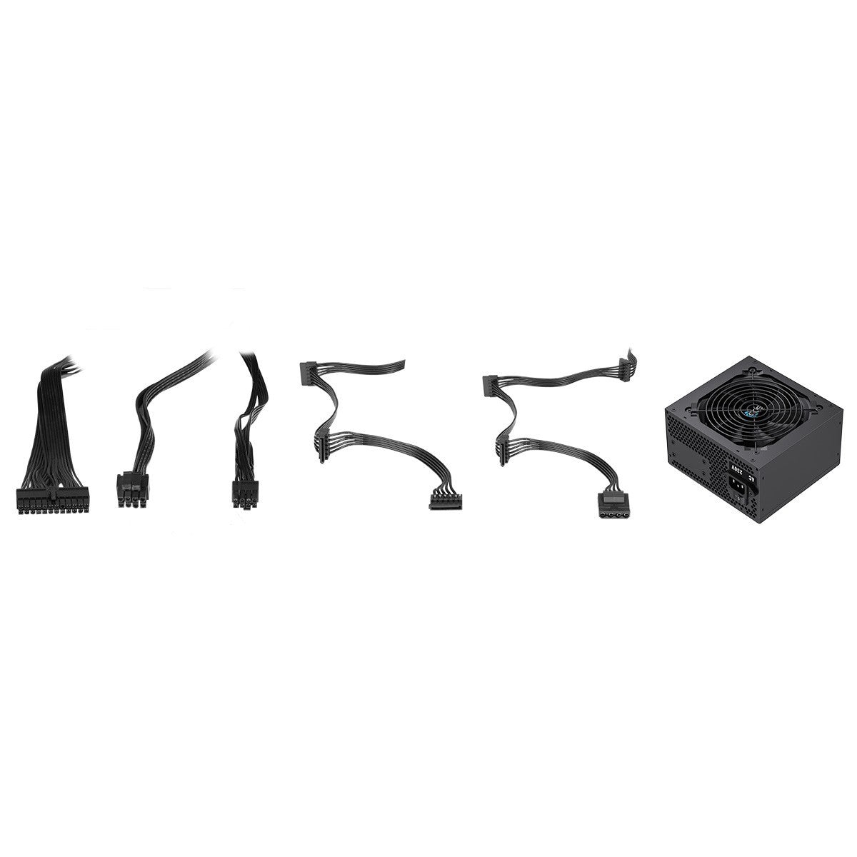Black 650W PSU Power Supply Computer Desktop PC ATX 12CM Fan PCI-E SATA UK