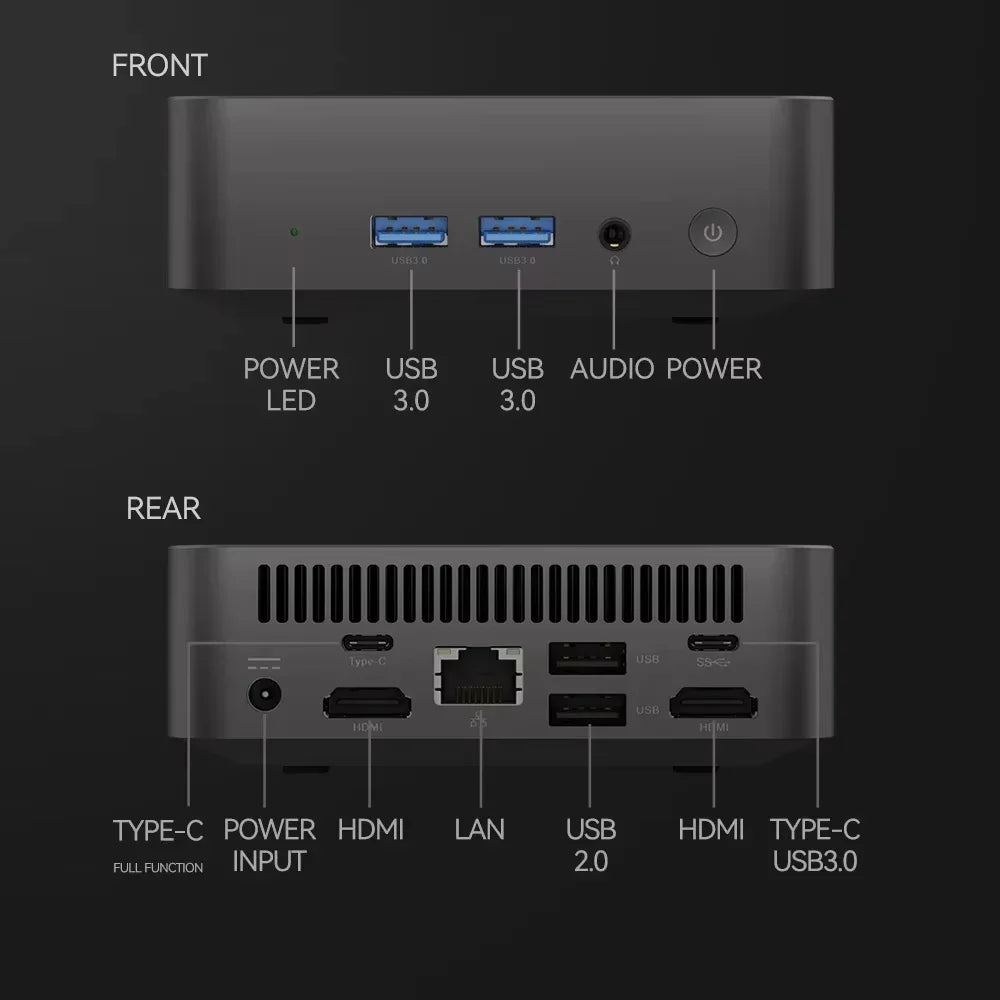 Mini PC Computer Inte I9 10980HK 16GB 32GB RAM 1TB M.2 SSD Windows 11 Gaming Computer PC Wifi6 BT5.2 Portable Mini Desktop PC