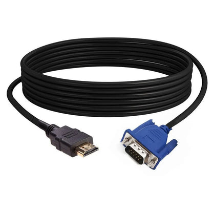 1-5M Hot Digital Video Connector Male to Male Hd-Compatible to VGA Converter AV Adapter Cord Display Output for PC HDTV