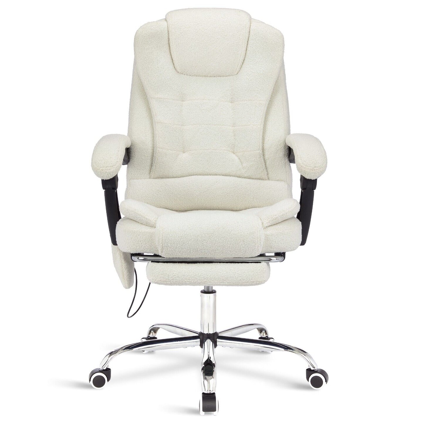 Massage Office Chair Gaming Computer Desk Swivel Recliner Chair Leather Footrest