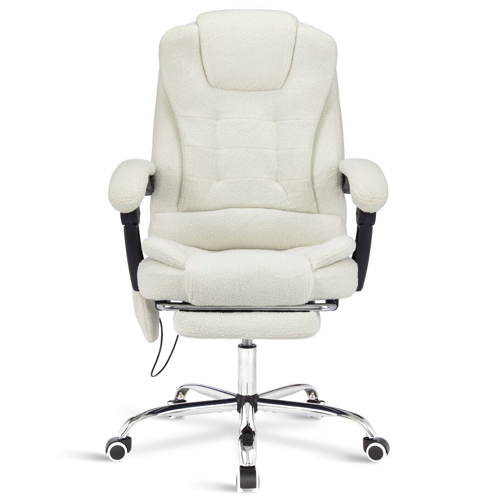 Massage Office Chair Gaming Computer Desk Swivel Recliner Chair Leather Footrest