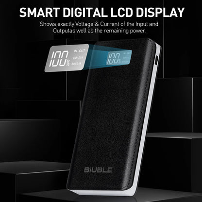 12000Mah Power Bank 4 USB Fast Charger Battery Pack for Phone & Vest Heated High-Capacity External Battery Power Bank