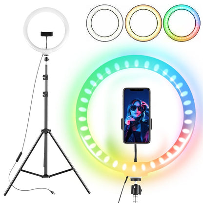12" 14" Ring Light with Tripod Stand & Phone Holder Selfie Ring Light Live Video