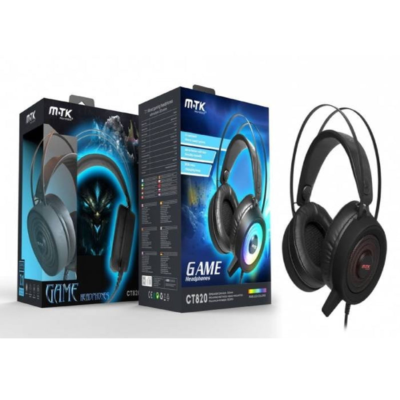 Gaming Headphone 7.1 with Stereo Sound, Mic & Volume Controller CT820