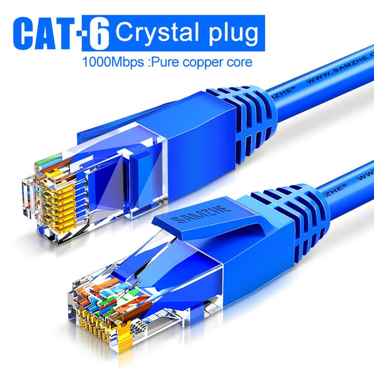 CAT6 round Ethernet Cat 6 Lan Cable RJ45 Network Patch Cord for Laptop Router RJ45 Internet Cable