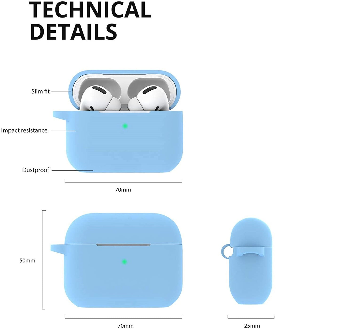 For Apple Airpods Pro Case Silicone Protective Cover for Earphones Free Postage
